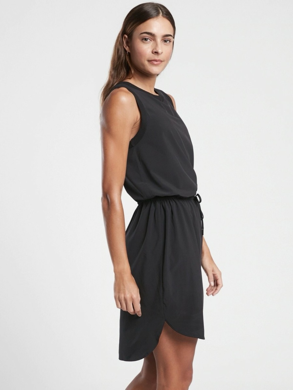 Athleta Rincon Black Sleeveless Dress Sz XS